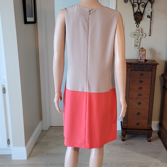 Peach and Tan Dress - Picture 2 of 2